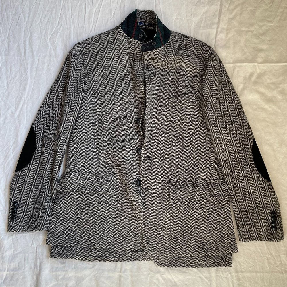 Ralph Lauren 44R Grey Herringbone Alpaca Blend Sport Coat